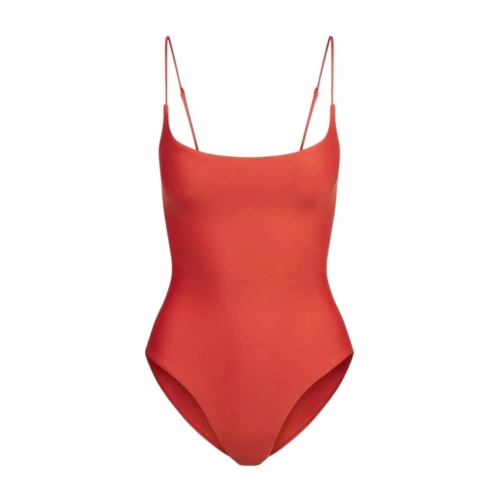 Skims Classic Swim Square Neck Scoop One Piece OP-BRF-9620W Terra Small